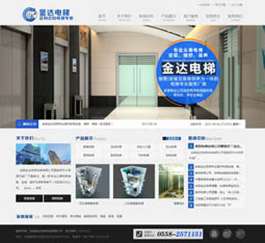 安徽金达电梯安装有限公司官方网站建设效果图